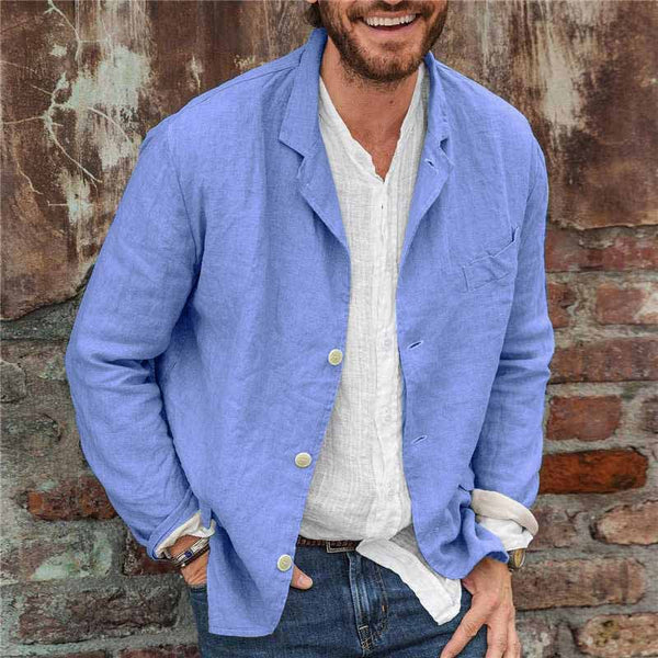 Adrian – Stilren Jacka i Bomull & Linne